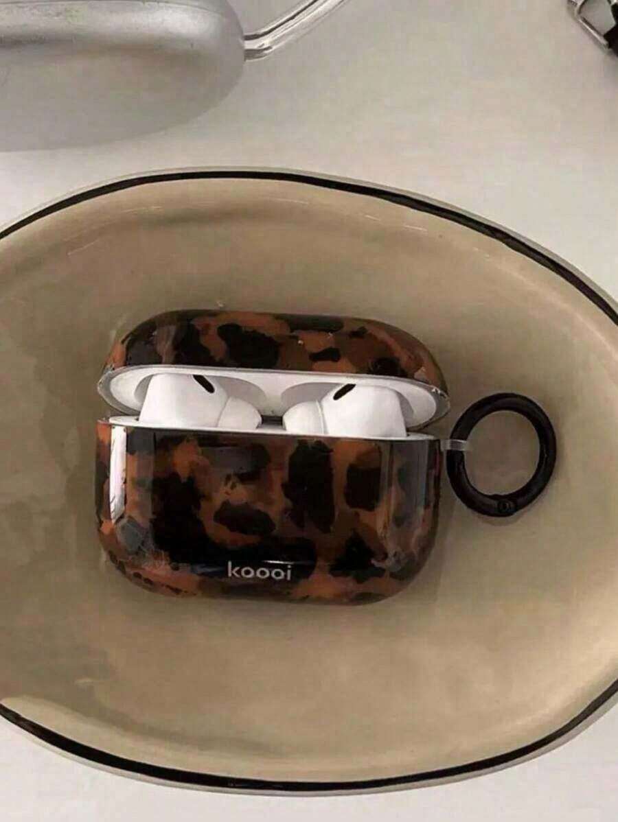 Niche High-End Retro Tortoiseshell & Leopard Print Protective Pro, Pro 2, 3 Wireless 4/3 Soft Earphone Cover - 彩色 - 查看 1