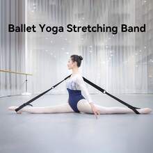 حزام قابل للتعديل للتمدد، مناسب للرقص والباليه والجمباز واليوغا وتمارين الشقوق والمرونة. خفيف الوزن ومرن، مثالي للممارسة اليومية وهدية عطلة مفكرة
