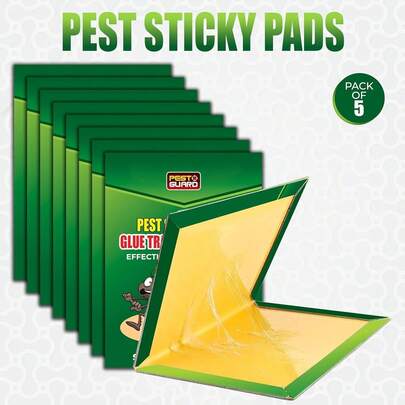 5 PCS Pest Sticky Boards Glue Traps Pads Multi-Use Sticky Boards For Kitchen UK