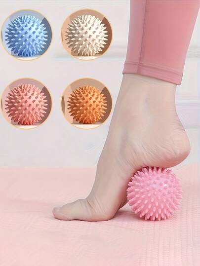 Massage Ball For Muscle Relief Spiky Massage Balls For Man And Women Massage Ball Foot Massager Massage Tools For Feet Back Hands Muscles Plantar Fasciitis Exercise Reflexology Stress Gym Equipment Yoga Accessories