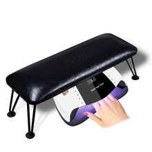 Euuztu Black Arm Rest Nails Tech, Detachable PU Leather Nail Arm Rest Nail Tech, Ergonomic Nail Hand Rest Nails Tech, Nail Rest Stand Professional Manicure Salon & Home Use - 1 - 查看 1