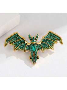 Vintage Devil Bat Brooch Men And Women, Clothing Accessories, Scarf Pin, Clothing, Shoe - 黑色 - 查看 4