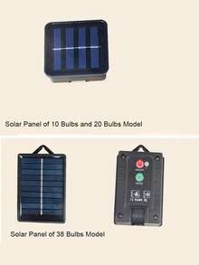LED 太阳能球形灯串、塑料灯泡、户外太阳能灯串、户外太阳能仙女灯、用于露营/花园/派对/露台/庭院装饰秋季装饰家居装饰户外装饰 - 黃色 - 查看 5