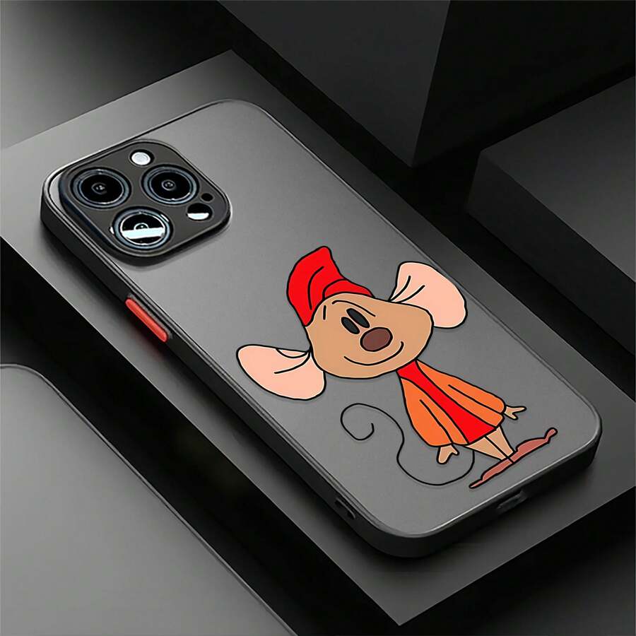 Funda de TPU con forma de ratón, compatible con teléfonos , 17, 16 Pro Max, 15 Pro Max, 13 y 12. Fabricada en TPU, ofrece protección contra golpes y caídas. Un regalo ideal para familiares, amigos, parejas y para Halloween. - Negro - Ver 1