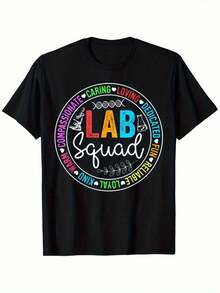 Camiseta de técnico de laboratorio médico Lab Squad Funny Lab Week 2025 - Negro - Ver 1