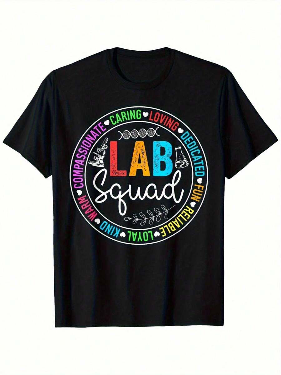 Camiseta de técnico de laboratorio médico Lab Squad Funny Lab Week 2025 - Negro - Ver 1