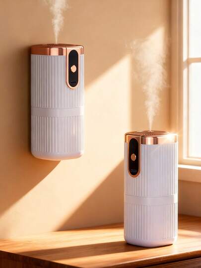 1 White Household Electric Aromatherapy Machine And Portable Room Humidifier, Car Air Freshener, Hotel Aromatherapy Diffuser, Wall Mounted/Desktop Dual-Use, 5 Working Modes, USB Rechargeable, 6 Essential Oil Options. Suitable For Cars, Homes, Living Rooms, Large Bedrooms And Offices, Bathrooms, And Home Decor. Multiple Sets Are Available (Optional: 1/2/3 Bottles Of Essential Oil+1 Aromatherapy Diffuser). Fill The Room With Fragrance