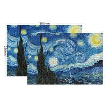 1000 Piece Adult Jigsaw Puzzle, Paper Oil Painting Van Gogh Starry Night, Intellectual Puzzle Toy Gift For Stress Relief