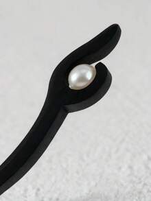 1支复古风格木质珍珠发簪，复古风发夹，发髻筷子，适合女士和女孩，长款厚发饰品，发夹，送礼佳品，日常佩戴，度假，节日，派对，约会，上学用品，发髻延长，发夹 - 白色 - 查看 8