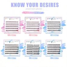 ZxsaUped Eyelas Clusters C Curl 8-14mm Cluster Eyelas Extensions Wispy Wit No Plastic Feel Ultra-Soft Indidual Lases Wit Tin Band New Comt - Aurora StyleIndividual Eyelashes - 混合尺寸包裝814mmAurora - 查看 5