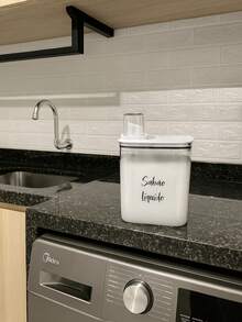 Decorated Soap Dispenser Organizer Holder 2.3L - 白色 - 查看 10
