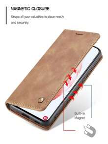 xaa mobile Book-Style Case For Samsung S23 Ultra - 摩卡棕 - 查看 1
