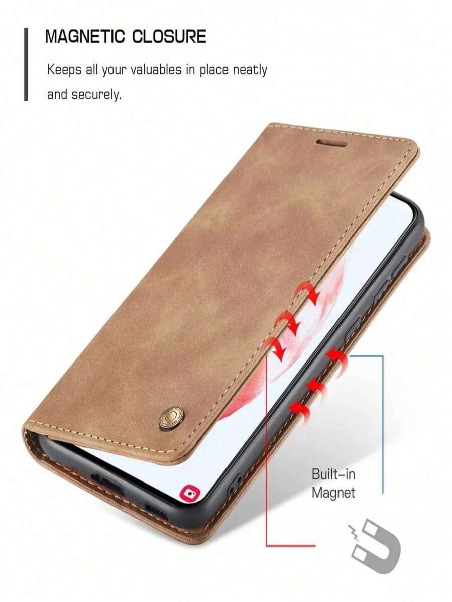 xaa mobile Book-Style Case For Samsung S23 Ultra - 摩卡棕 - 查看 1