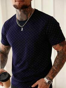 PLAYERA MC CON LINEA IMPALA PREMIUM - azul real - Ver 1