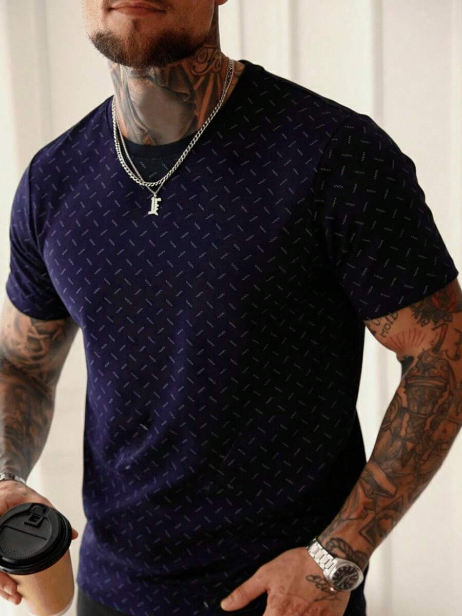 PLAYERA MC CON LINEA IMPALA PREMIUM - azul real - Ver 1