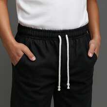 Set Of 2 Jogger Jeans With Lycra For Boys And Teens - 中號黑色 - 查看 5