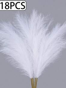 24/12/6 buc flori artificiale din iarbă de pampas în stil boem, pene artificiale 3D pentru umplerea vazelor, decor modern pentru casă, perfect pentru aranjamente de nuntă, 1/3/18 buc, accente artistice naturale pentru spații interioare și exterioare, plastic, nu necesită alimentare, potrivit pentru mai multe tipuri de camere, afișare pe masă, Crăciun, decorațiuni de Crăciun, decorațiuni de Crăciun pentru casă - Multicolor - Vizualizare 19