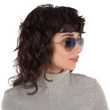 Ray-Ban Aviator Gradient Light Blue Unisex Sunglasses RB3025 001/3F 58 |  | Men Sunglasses - Blue - View 2