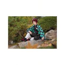 Cosplay Costume Unisex Adult Uniform Outfit With Costume Anime Cosplay Kimono Outfit - Green + 140/55.1in - View 2