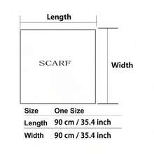 1pc Boho Paisley Print Chain Pattern Bandana Women Scarves Women Big Square Scarf Bandana,Hair Band,Head Band Ideal For Dressing Up Your Look Accessories Women - 橘色 - 查看 6