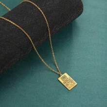TEAMER Stainless Steel Tarot Cards Necklace Vintage Tarot Jewelry Good Luck Amulet Pendants For Women{Inchcolor_nameinch:InchGold-THECHARIOTinch} - 黃金-THECHARIOT - 查看 6