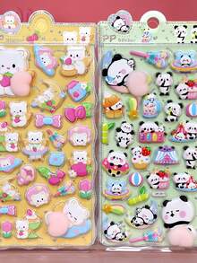 可爱卡通软萌捏捏乐贴纸，儿童减压泡泡贴纸