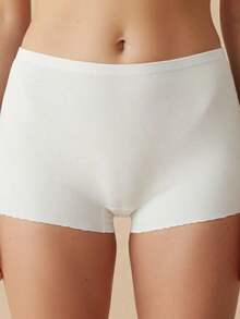 Faja Bóxer de Cintura Alta Acanalada Sin Costuras (Seamless) | Pack Individual | Efecto Vientre Plano y Control Suave | Transpirable y Confort Total para Uso Diario | Lencería de Soporte Invisible. - Multicolor XL/XXL - Ver 5