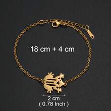 1 قطعة 18 سم قناع ضفدع بشكل قلب علم بورتوريكو، أساور للنساء والفتيات بألوان علم بورتوريكو الأحمر والأسود، مجوهرات من الفولاذ المقاوم للصدأ - متعدد الألوان - مشاهدة 15