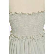 Vestido de disfraz medieval y renacentista, vestidos de época victoriana y regencia para mujeres - Grande / Extragrande + Beige - Ver 6