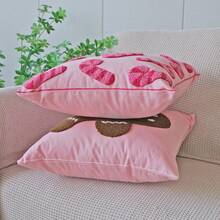 1 szt. poszewka na poduszkę z motywem laski cukrowej i piernikowego ludzika, świąteczna dekoracja do domu, do sypialni