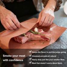 10M Butcher Paper Roll - Peach Butcher Paper For Smoker,Smoking And Wrapping Meat - Unbleached, Unwaxed And Uncoated - Multicolor - View 5