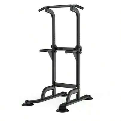 Power Tower Pull Up Chinning Dip Station Knee Raise Press Ups Gym Workout Stand