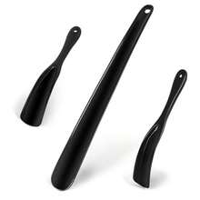 Shoe Horn 3Pcs Premium Plastic Shoe Horns 16 And 7.5 Inch Shoe Horn Long Handle For Seniors Men Women Durable Shoehorn Shoes Spoon For Home And Travel - As Pic - View 1