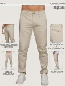 Men's Twill Pants Kit Men's Pants With Lycra Elastane - Ice - Black - View 3