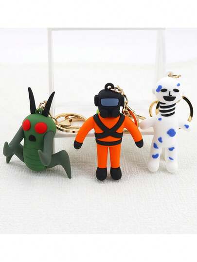 1pc Doll Keychain PVC Dropping Glue Doll Pendant Party Small Gift Backpack Pendant Keychain Gift