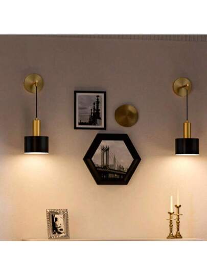 Moderne Adjustable LED Wand Lamp, RGB Bulb, Dual Purpose Rechargeable, Easy Installation, Living Room, Bedroom, Porch, Hallway, Kitchen, Gallery view 8