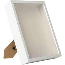 Sombra Box 6x8 Tablero artificial Box Marco Tabletop/Hanging Shadowbox para flores secas, manualidades, recursos, fotos, efectivo
