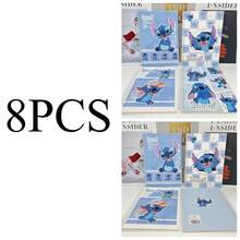 8 PCS Random  Cartoon Stitch Coil Notebook Cute Stitch Notebook Suitable For Party Notebooks, Office Notebooks, Notebook Materials, Back To School Season, Birthday Gifts - Multicolor - View 7