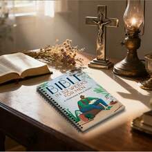 52 Weeks Christian Annual Planner, Outdoor Style Illustrations, 52 Weeks Bible Study Plan With Reading Guide, Spiral Bound, Men's Devotional/Group/Christmas & Father's Day Gift, Faith Growth Journal - 5.5x8.3inch - View 6