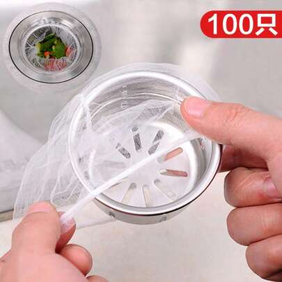 1 pieza Filtro de drenaje del fregadero de cocina, colador de fregadero desechable, atrapador de drenaje, previene el atascamiento