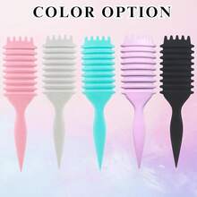 Curl Defining Brush, Curly Hair Brush For Styling, Shaping, Detangling & Defining Curls For Women And Men, Curl Brushes For Curly Hair Work On All Wet Or Dry Hair Types (Green) - 粉色 - 查看 4