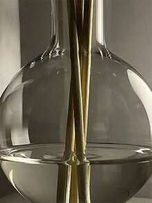 1pc Minimalist Glass Aromatherapy Diffuser Bottle, 130/200ml Fragrance Diffuser Bottle With Rattan Sticks, Transparent Glass Essential Oil Bottle For Home Decor - Multicolor - View 7