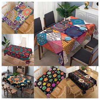 1 st elegant retroduk av hög kvalitet, slitstarkt och lättrengjort tyg, lämplig för alla årstider för inomhus-/utomhussammankomster, fester, bröllop, picknick, camping och köksdekoration - heminredning, inomhus-/utomhusbruk, presenter till hemmet och fester, ett måste för familje- och vännersammankomster, fläckbeständig och vattentät, tvättbar, lättskött material, skyddar och förbättrar bordsdekorationerna perfekt.