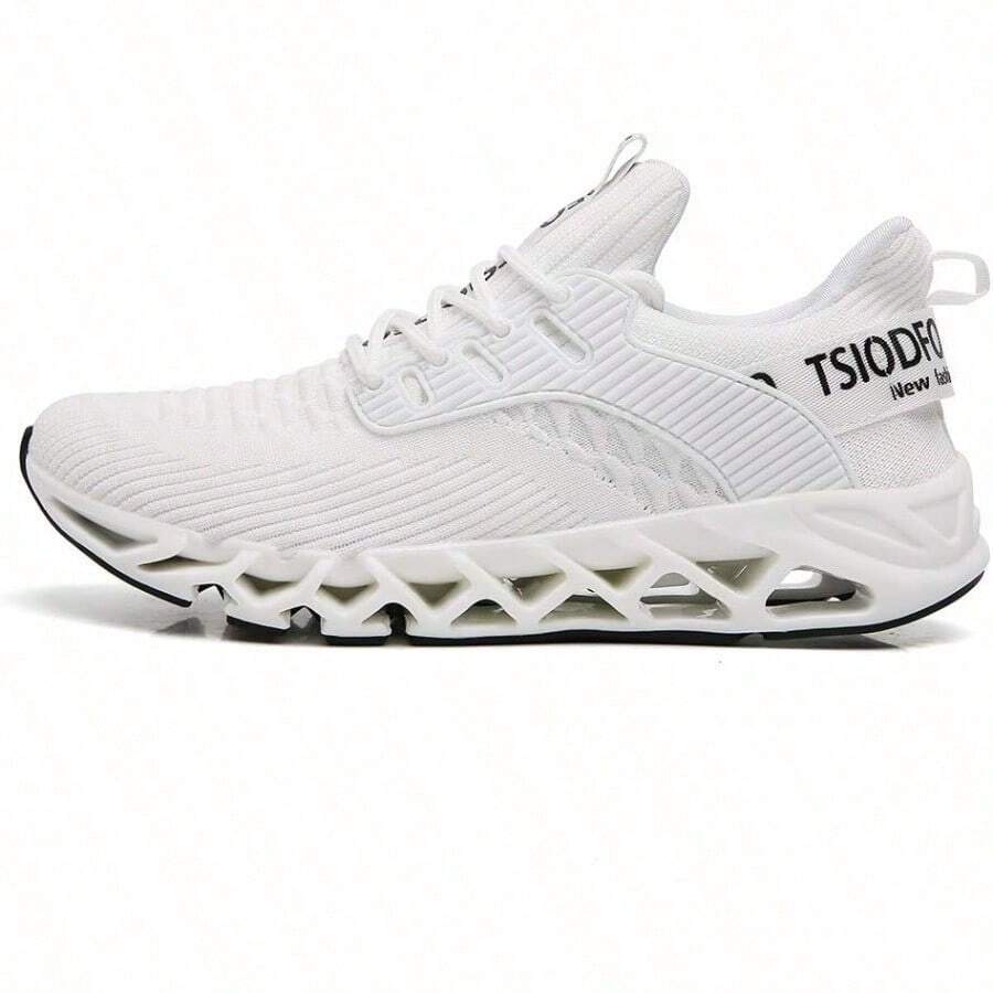 TSIODFO - Tenis deportivos para niños y niñas tenis para correr y caminar - blanco - Ver 1