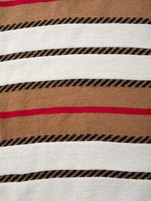 Men's Casual Loose Retro Color Block Polo Collar Button Knitted Sweater, Versatile Commuting Lazy High-End Pullover Long Sleeve Knitwear, Autumn/Winter