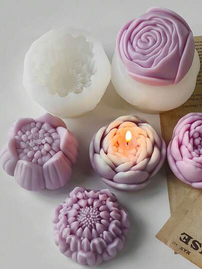 1 szt. Silikonowa forma na piwonię, romantyczna walentynkowa róża, lotos, hibiskus, forma z żywicy epoksydowej, ręcznie robione formy do mydła/aromaterapii, gips/świeca, stylowe narzędzia do tworzenia prezentów, gips do dekoracji wnętrz, zapachowe ozdoby dekoracyjne, wesele, ukończenie szkoły, przyjęcie urodzinowe, festiwal