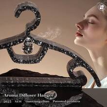 Fragrance Hanger: Seamless Home Use + Luxury Thickened + Wavy Design, Hanging Clothes And Fragrance Protection In One. Top Notes: Lemon, Grapefruit, Pepper; Middle Notes: Leather, Lavender, Licorice, Nutmeg; Base Notes: Oud, Ambergris, Patchouli, Labdanum - Dark Grey - View 4
