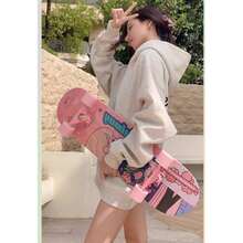 Skateboard für Anfänger, Teenager und Erwachsene, unisex, 4-Rad Doppel-Rocker Skateboard - Verschiedenfarbig - Übersicht 7