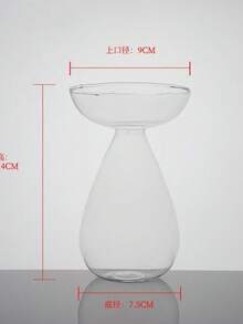 A Transparent Avocado Glass Hydroponic Vase - A Modern Cylindrical Home Decor Design That Requires No Batteries, Allowing Clear Observation Of Root Growth.
