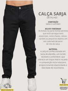 Men's Twill Pants Kit Men's Pants With Lycra Elastane - BLACK - BEIGE - View 6